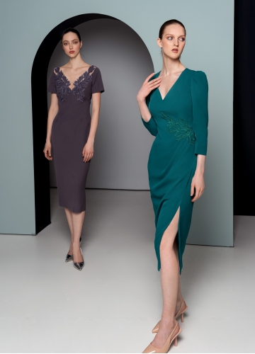 The model of the evening dress 0900